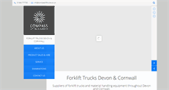 Desktop Screenshot of compasslifttrucks.co.uk